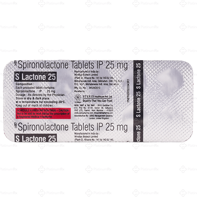 S Lactone 25mg Tablet 10s