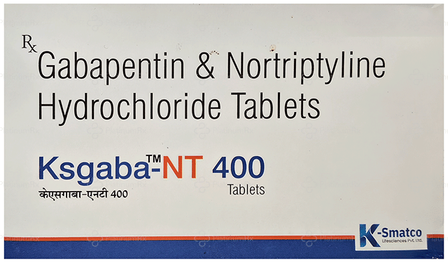 Ksgaba NT 400/10mg Tablet 10s