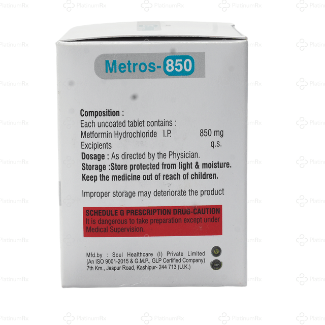 Metros 850mg Tablet 10s