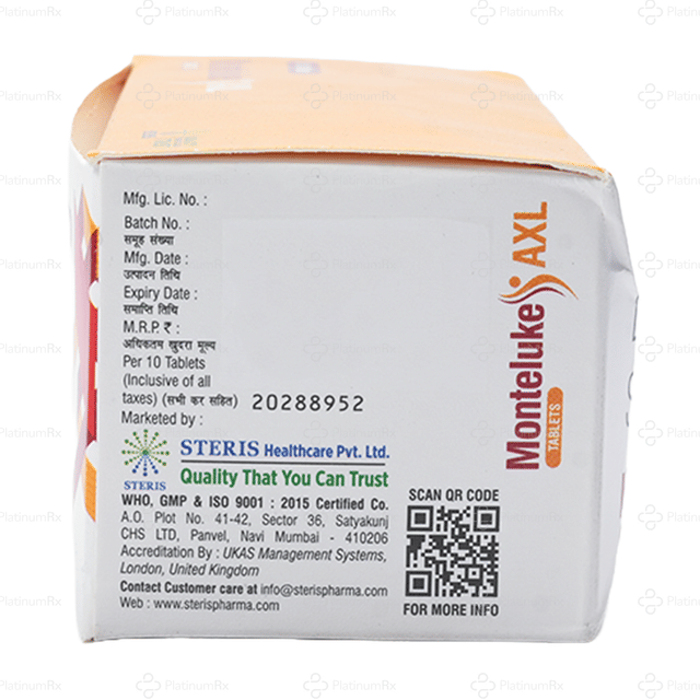 Monteluke AXL 75/5/10mg Tablet 10s