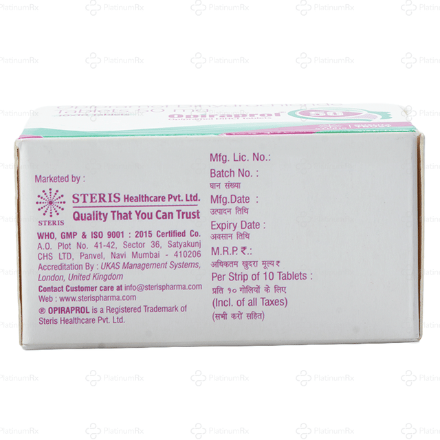 Opiraprol 50mg Tablet 10s