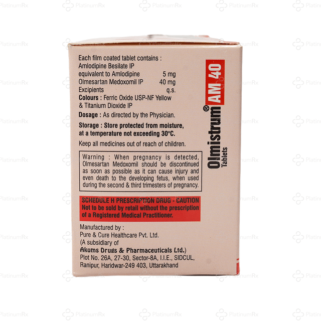 Olmistrum AM 40/5mg Tablet 15s