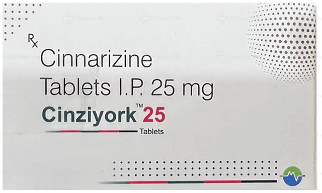 Cinziyork 25mg Tablet 10s