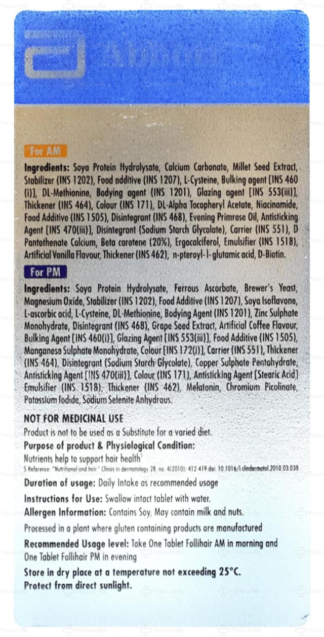 Follihair AMPM Gluten Free Tablet 20s