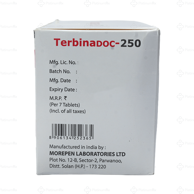 Terbinadoc 250mg Tablet 7s