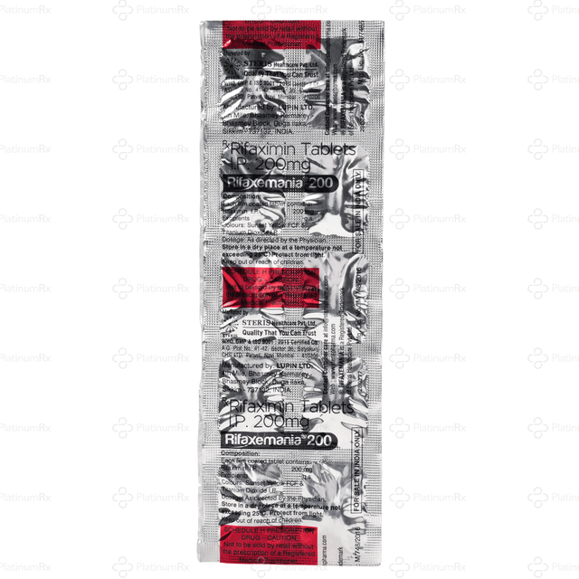 Rifaxemania 200mg Tablet 10s
