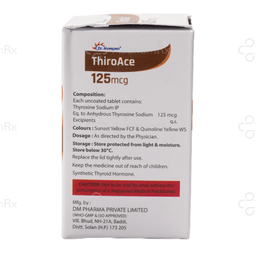 Thiroace 125mcg Tablet 100s
