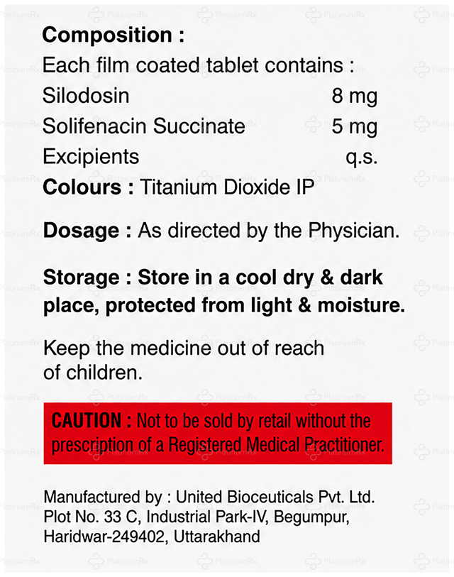 Sildosol S 8/5mg Tablet 10s