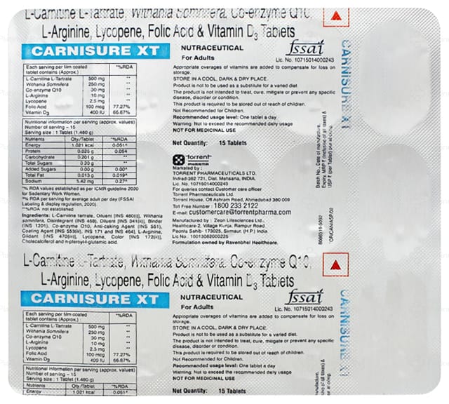 Carnisure XT Tablet 15s