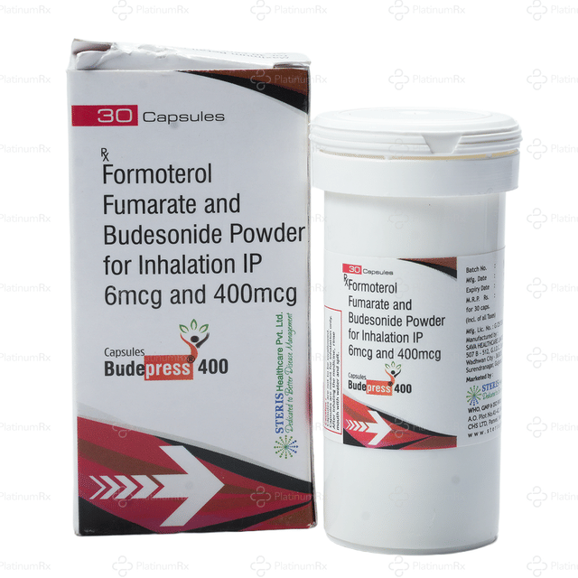 Budepress 6/400mcg Capsule 30s