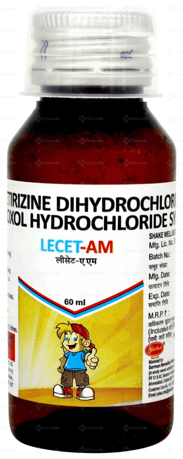 Lecet AM 2.5/30mg Syrup 60ml