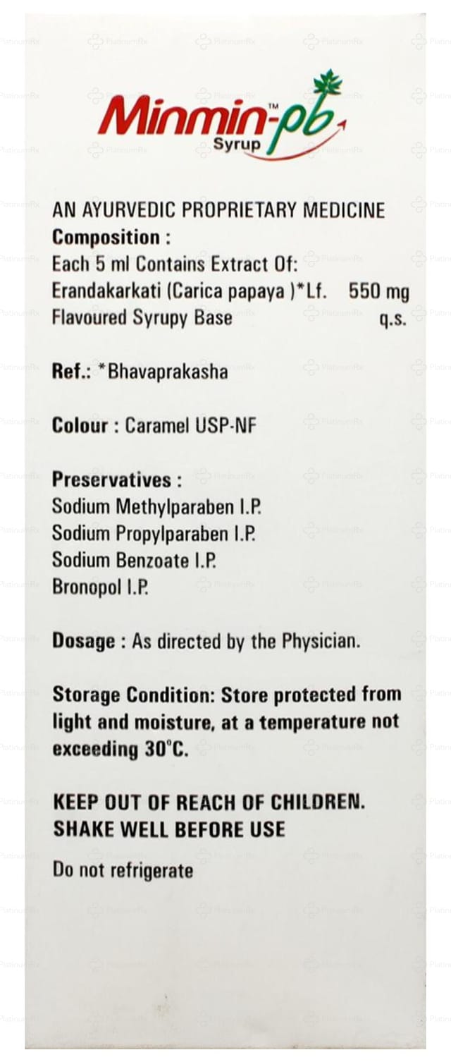 Minmin pb Syrup 120ml