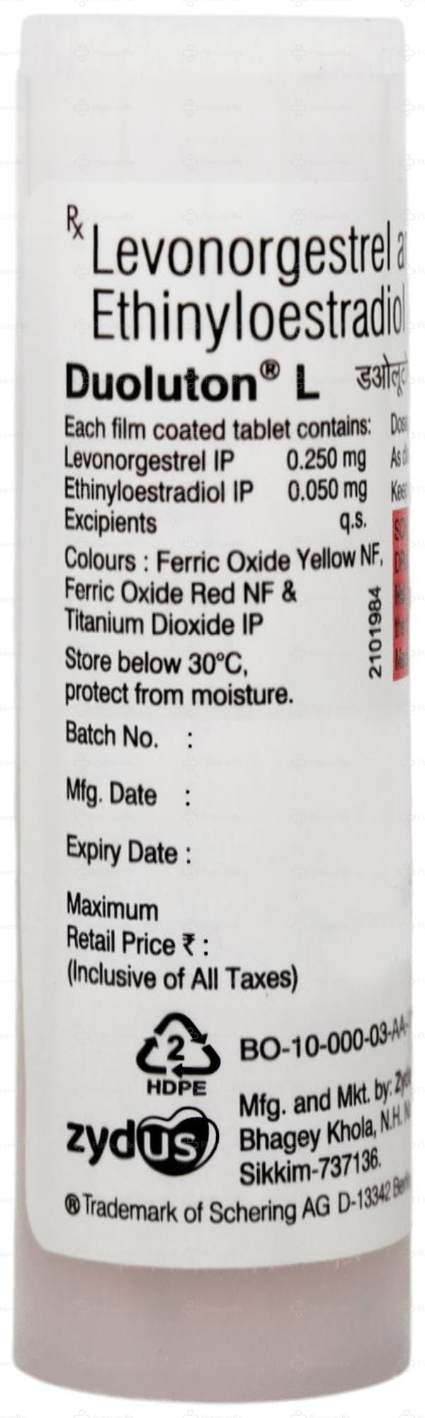 Duoluton L 0.05/0.25mg Tablet 21s
