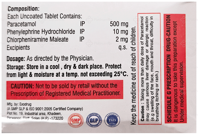 Sinafix 2/500/10mg Tablet 10s