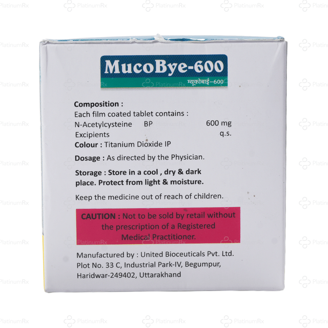 Mucobye 600mg Tablet 10s