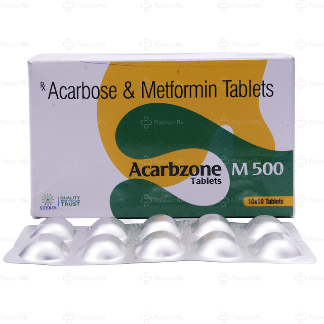 Acarbzone M 50/500mg Tablet 10s