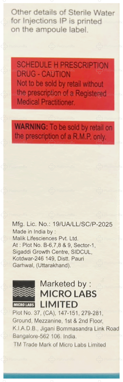 Micronam A 500/1500mg Injection 1s