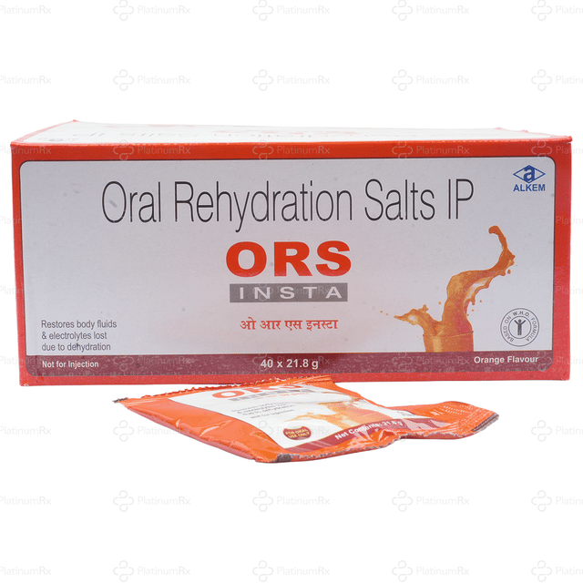 Alkem ORS Insta Orange Flavor Powder 21.8gm