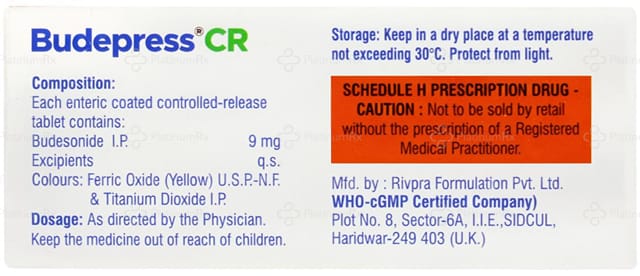 Budepress 9mg Tablet CR 10s