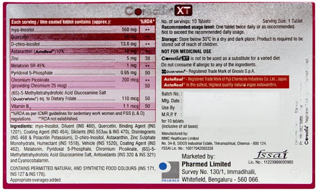 Corectia XT Tablet 10s