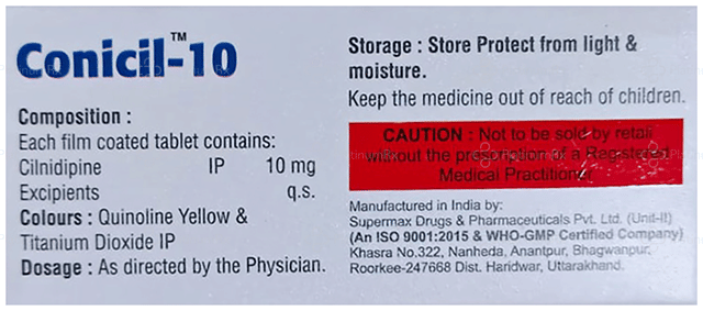 Conicil 10mg Tablet 10s