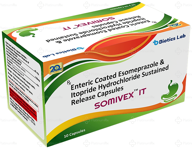 Somivex IT 40/150mg Capsule SR 10s