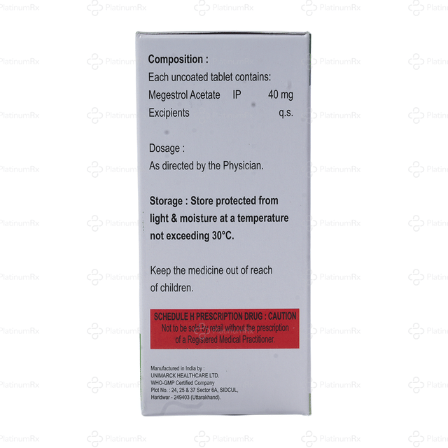 Megestrial 40mg Tablet 10s