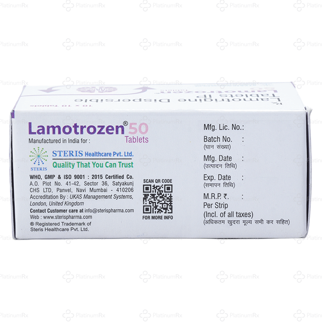Lamotrozen 50mg Tablet 10s