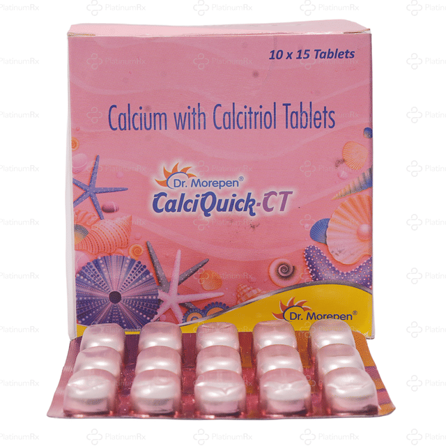 Calciquick CT 500mg/0.25mcg Tablet 15s