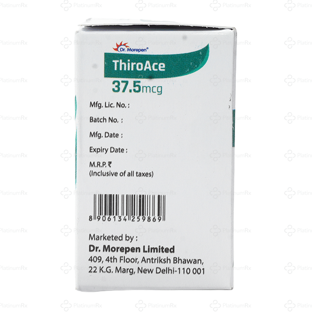 Thiroace 37.5mcg Tablet 100s