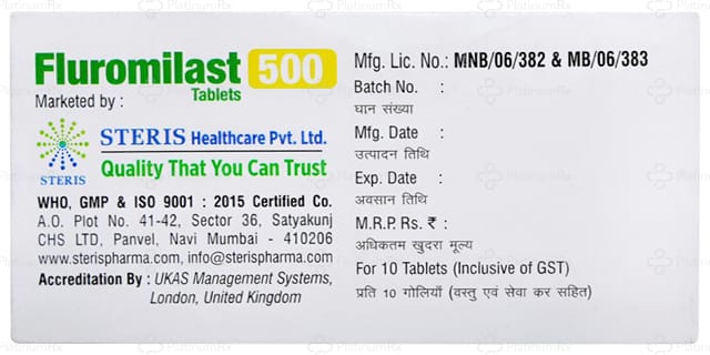 Fluromilast 500mcg Tablet 10s