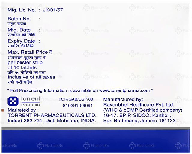 Gabator MNT 300/10mg/1500mcg Tablet 10s