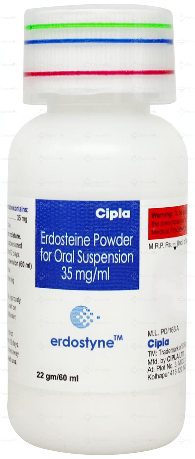 Erdostyne 35mg Suspension 60ml