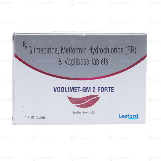 Voglimet GM Forte 2/1000/0.2mg Tablet SR 10s