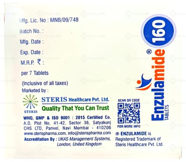 Enzulamide 160mg Tablet 7s