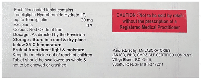 Teneverge 20mg Tablet 10s