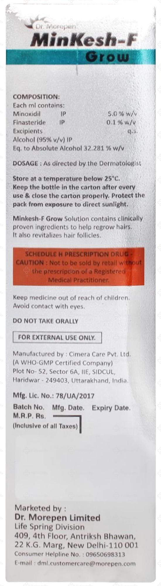 Minkesh F Grow 5% Solution 60ml