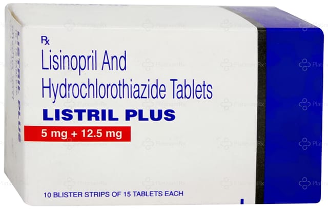 Listril Plus 12.5/5mg Tablet 15s