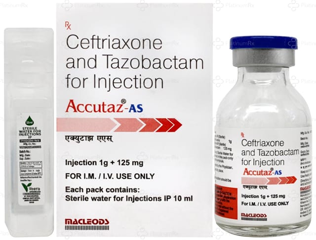 Accutaz AS 1000/125mg Injection 1s