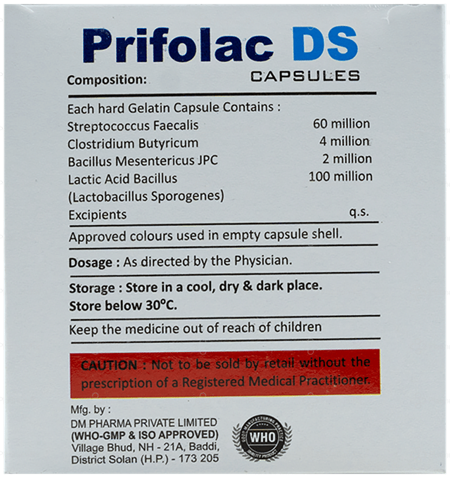 Prifolac DS Capsule 10s