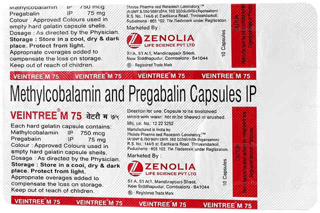 Veintree M 75mg/750mcg Capsule 10s