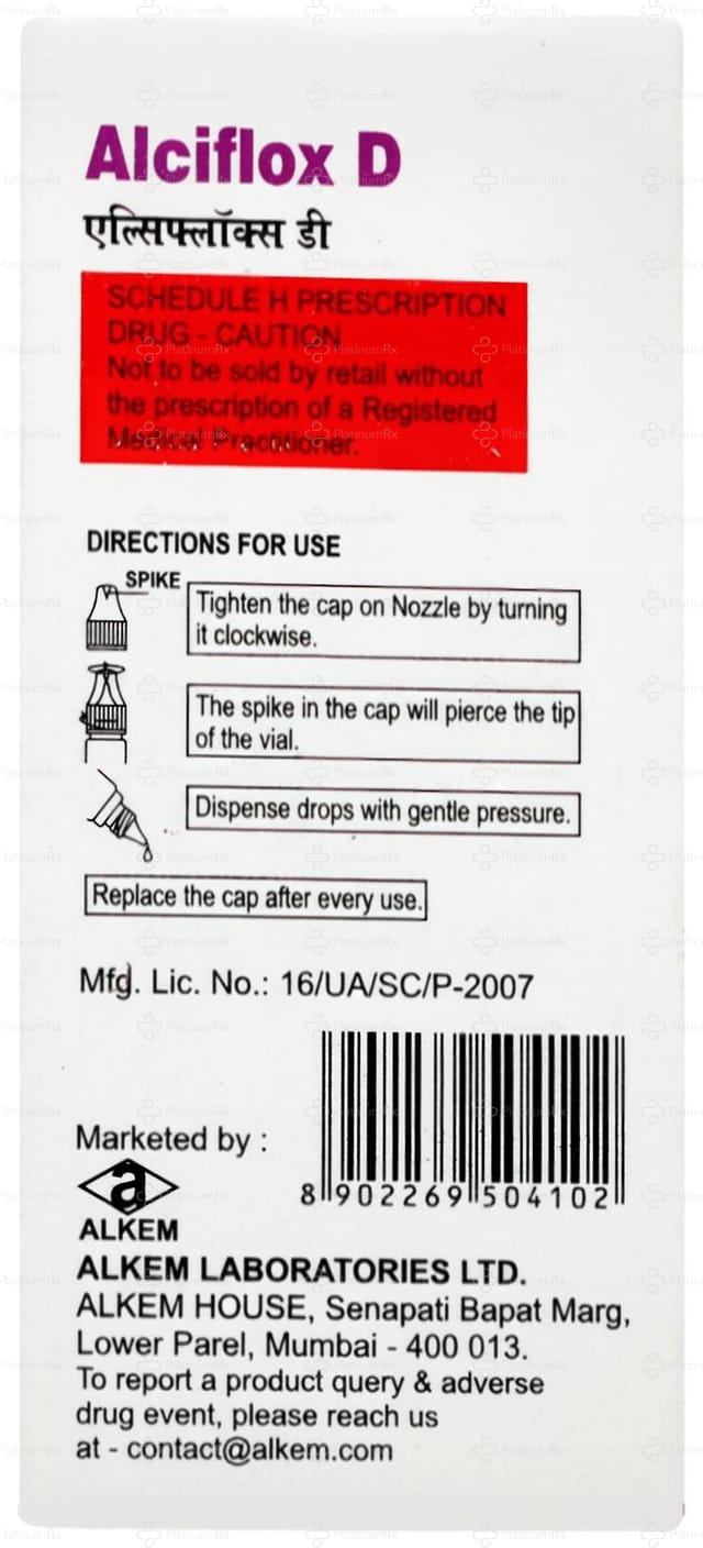 Alciflox D Eye/Ear Drop 10ml
