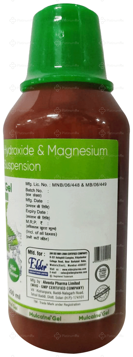 Mulcaine Mint Sugar Free Oral Suspension 200ml