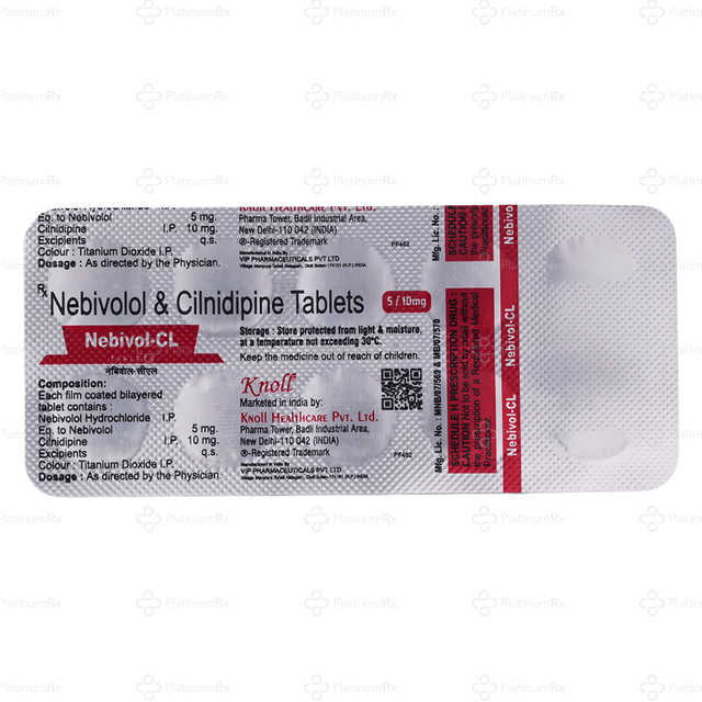 Nebivol CL 5/10mg Tablet 10s