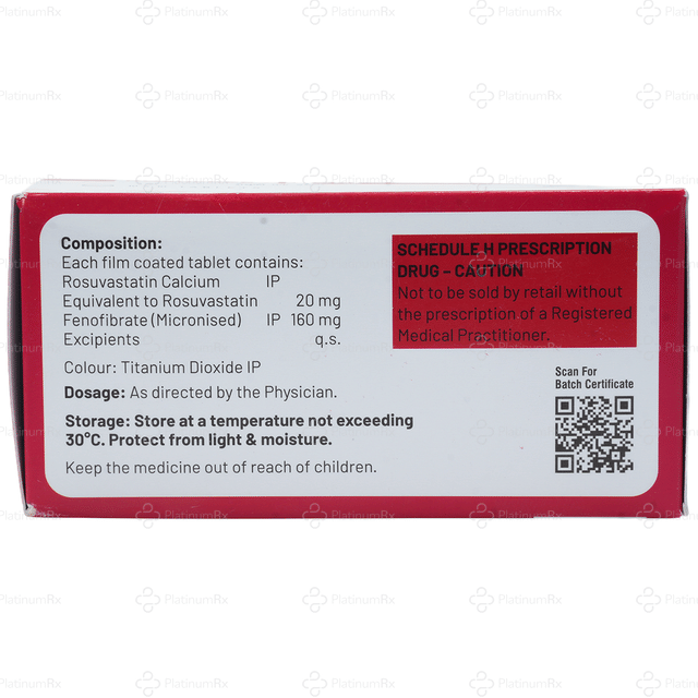 Rosufree F 160/20mg Tablet 10s