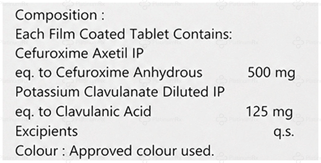 Furomap CV 500/125mg Tablet 6s