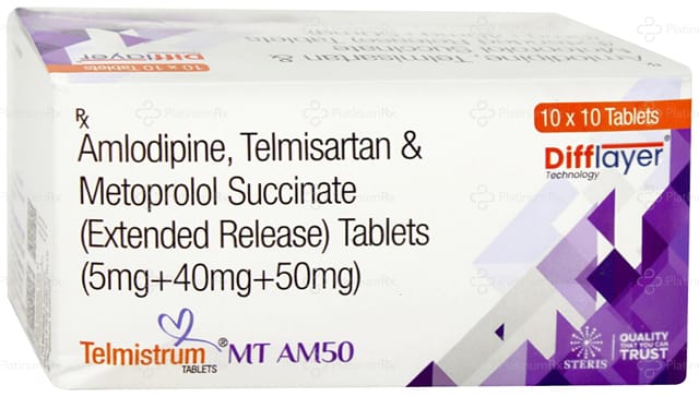 Telmistrum MT AM 50mg Tablet ER 10s