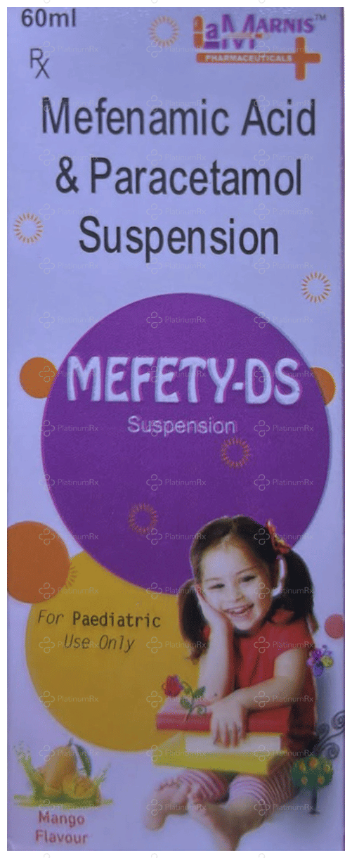 Mefety DS 100/250mg Mango Oral Suspension 60ml