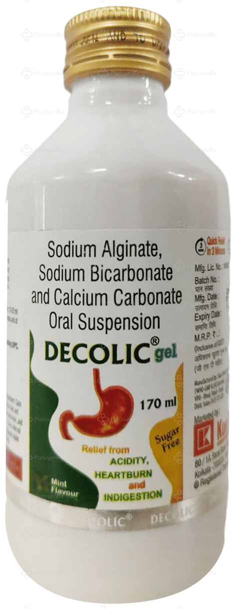 Decolic Mint Sugar Free Oral Suspension 170ml