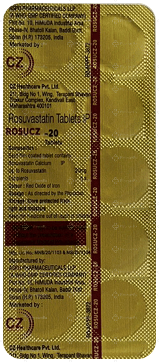 Rosucz 20mg Tablet 10s